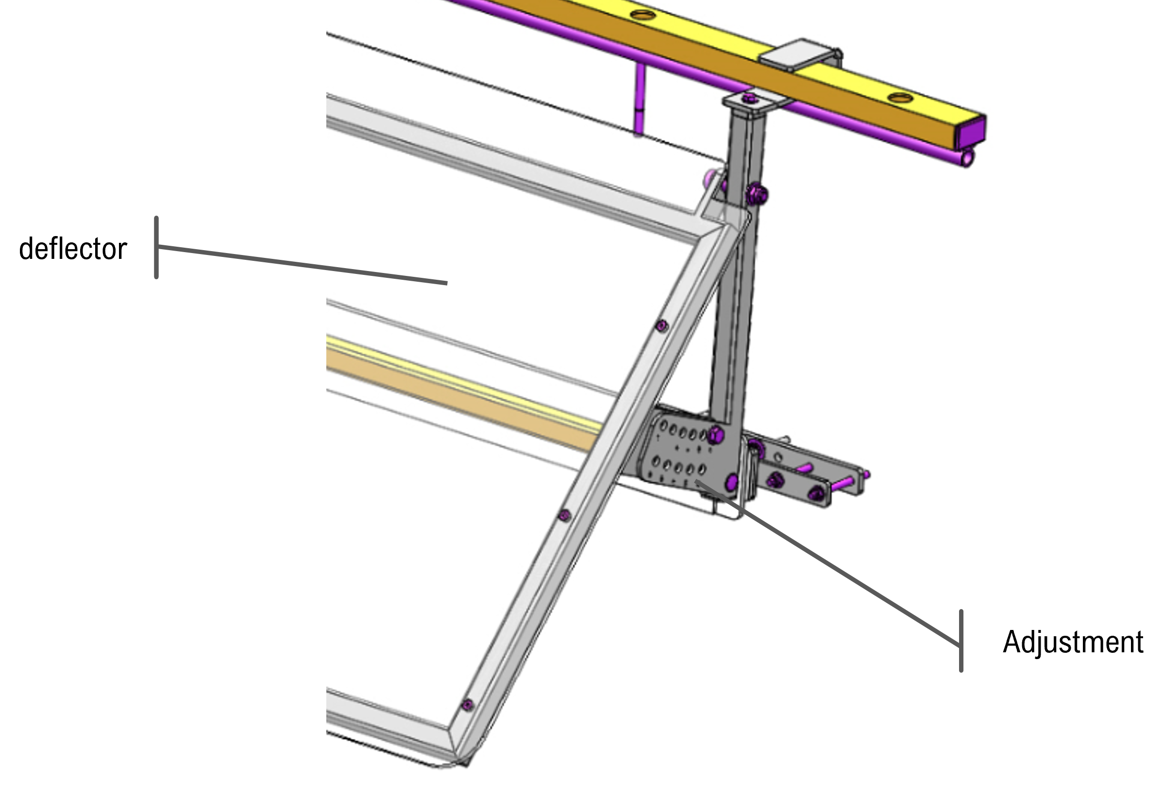Deflector inside the preform hopper [2067] Sidel Options and Upgrades