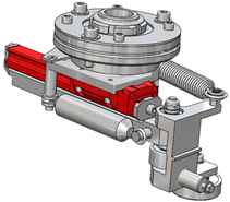 Orientated arm with controlled gripper:
